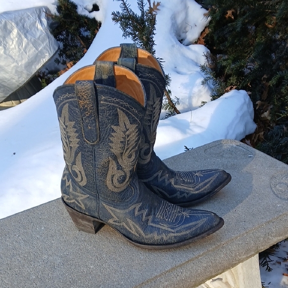 Old Gringo Shoes - Old Gringo Distressed Blue Boot Sz 9.5B